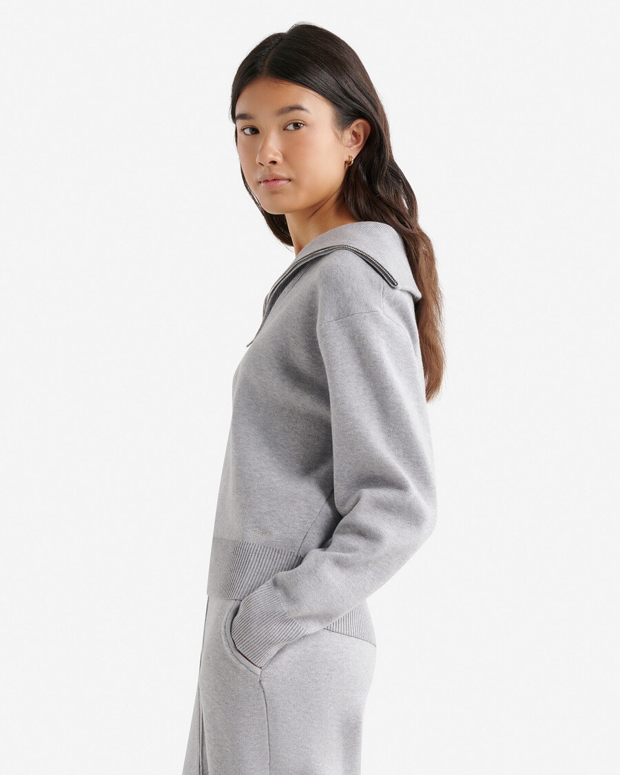 pull bowen à demi-zip