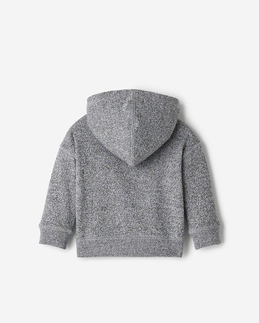 sweat à capuche zippé avec application baby roots