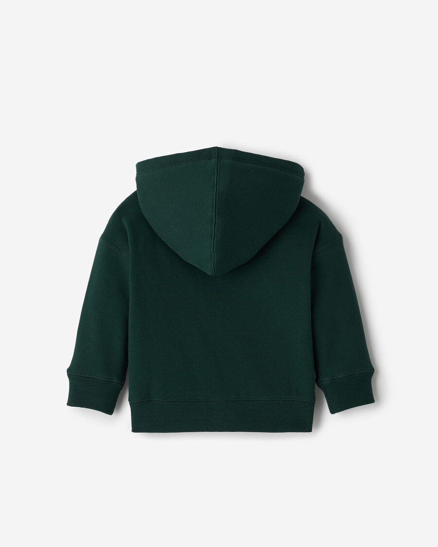 sweat à capuche zippé avec application baby roots