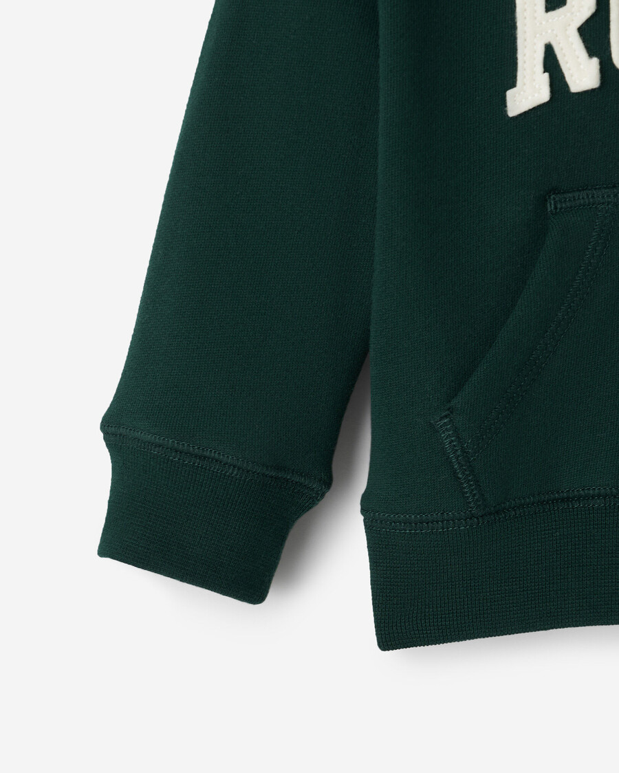 sweat à capuche zippé avec application baby roots