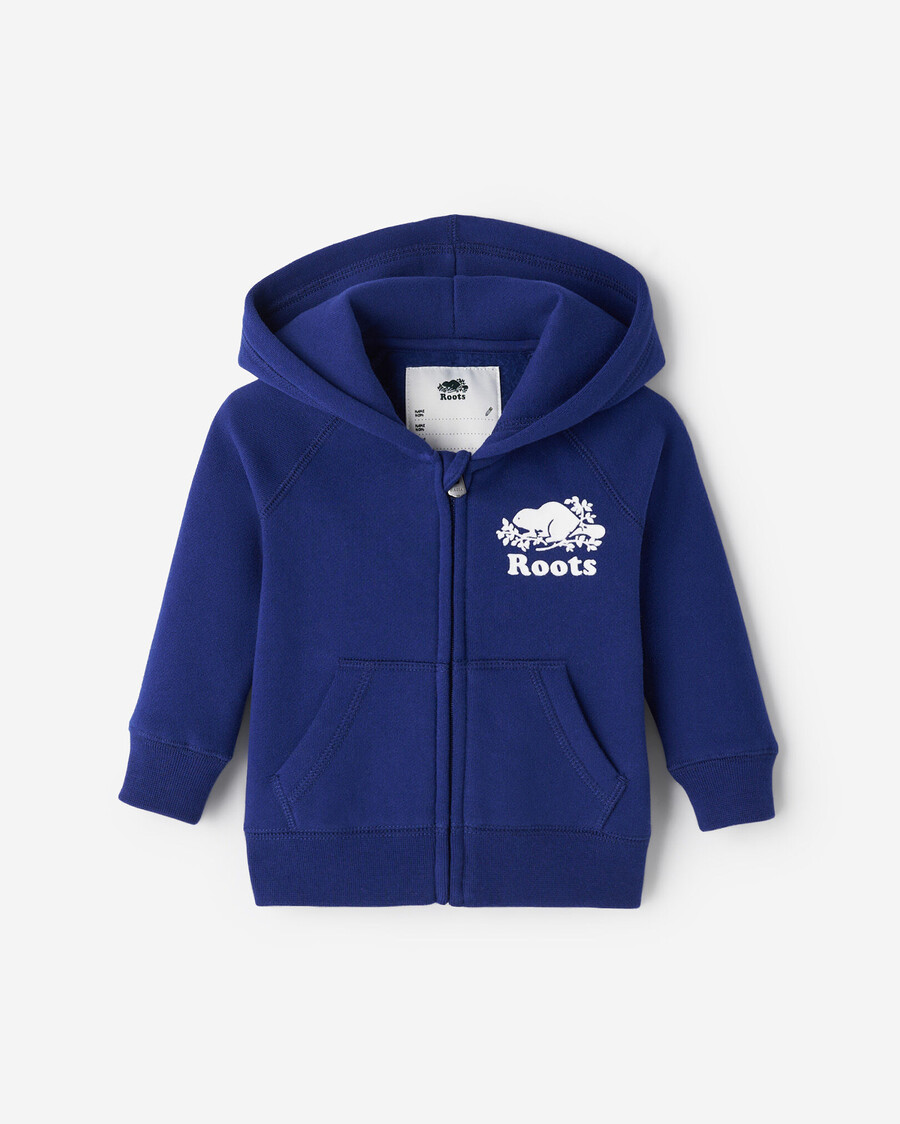 sweat à capuche baby organic original à fermeture éclair intégrale