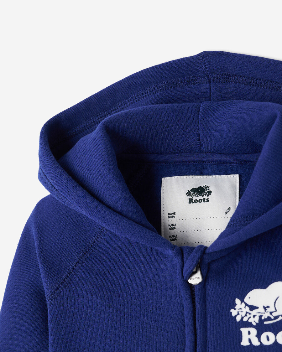 sweat à capuche baby organic original à fermeture éclair intégrale
