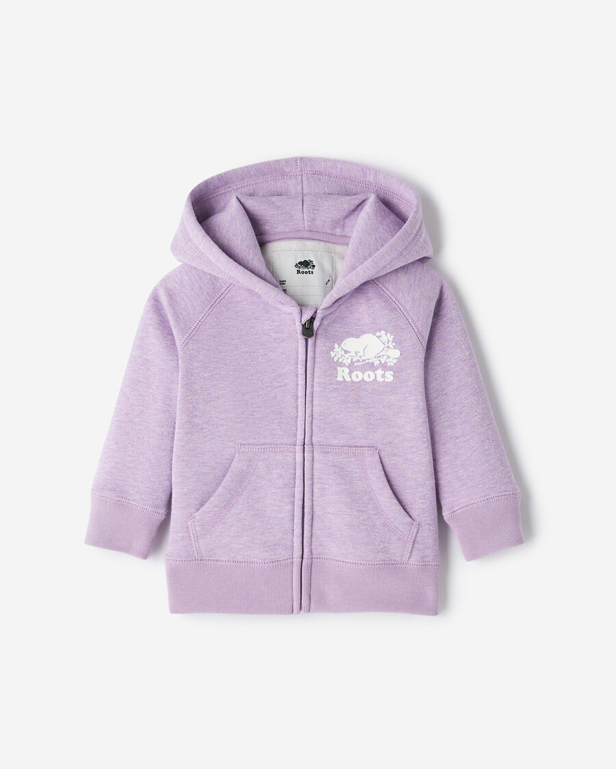 sweat à capuche baby original sparkle à fermeture éclair intégrale