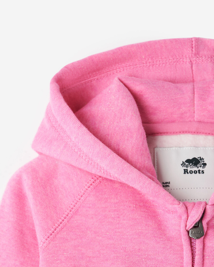 sweat à capuche baby original sparkle à fermeture éclair intégrale
