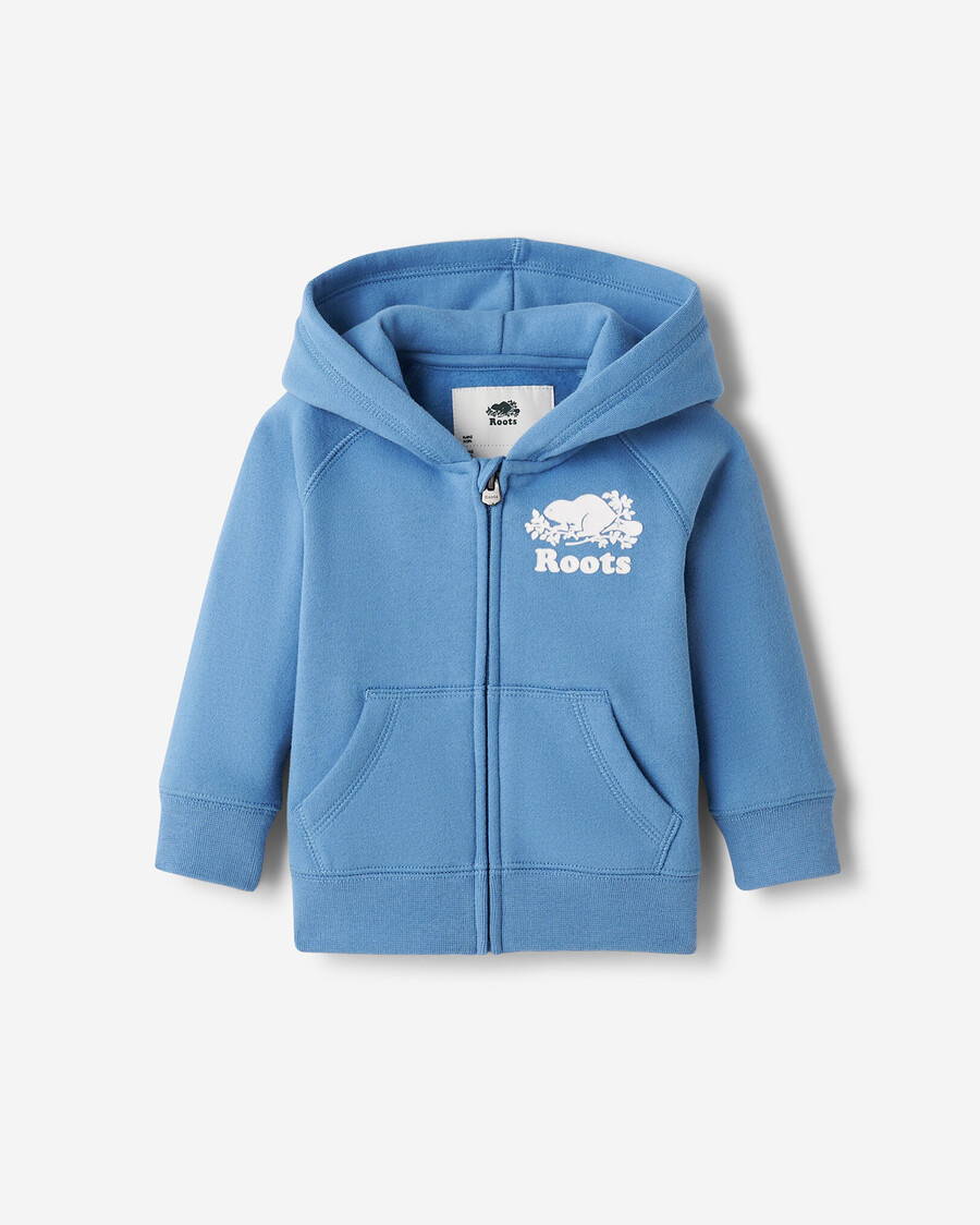 sweat à capuche baby organic original à fermeture éclair intégrale