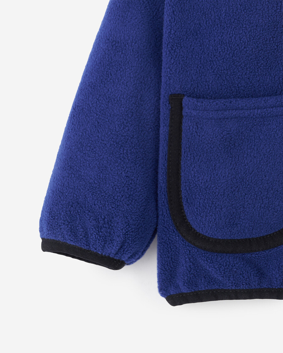 sweat à capuche zippé en microfibre pour bébé