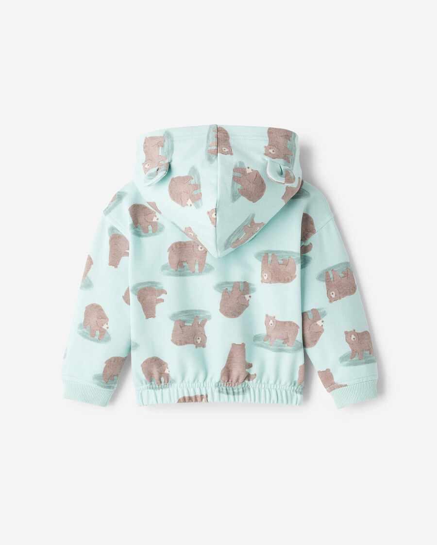 sweat à capuche zippé baby cozy bear