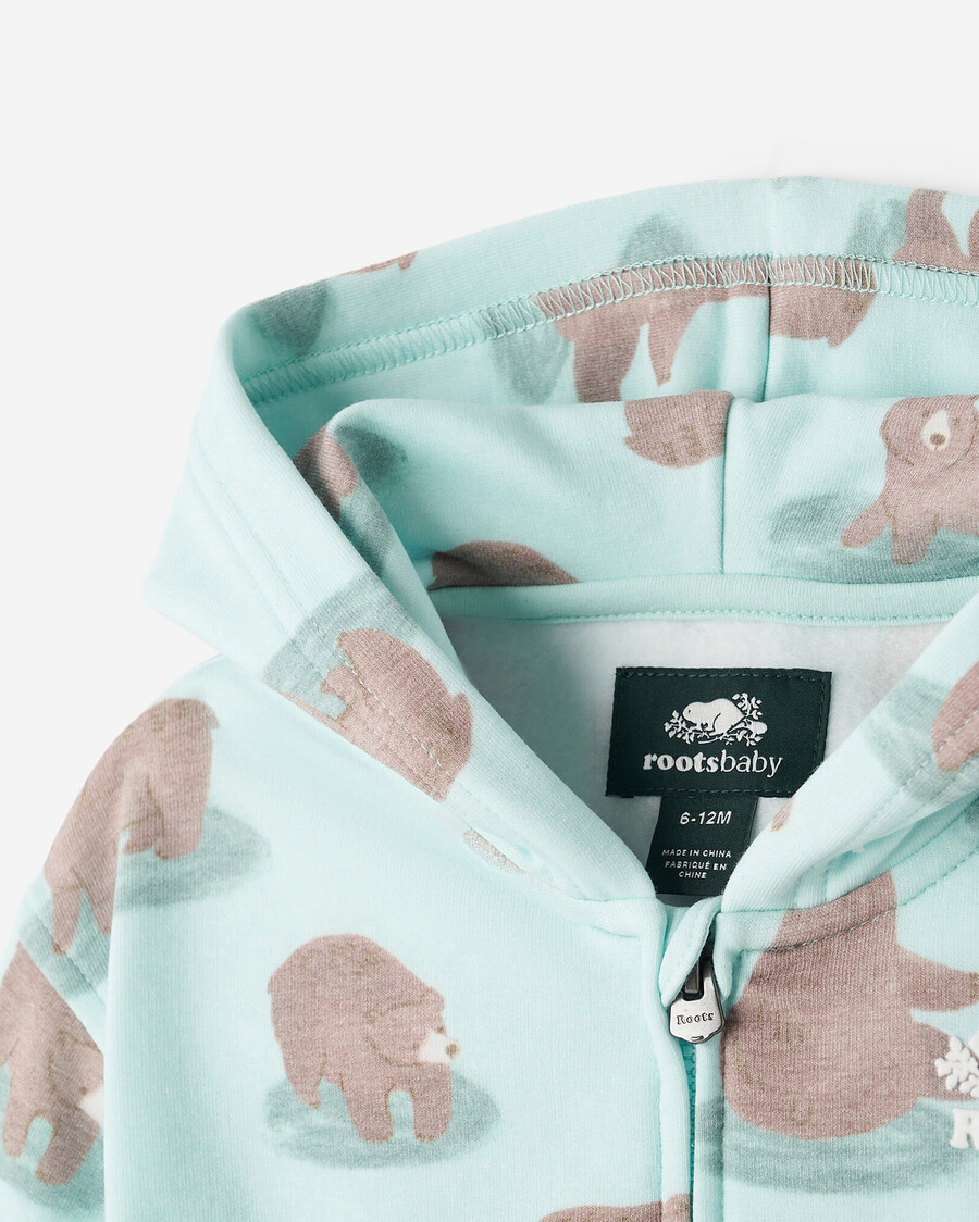 sweat à capuche zippé baby cozy bear