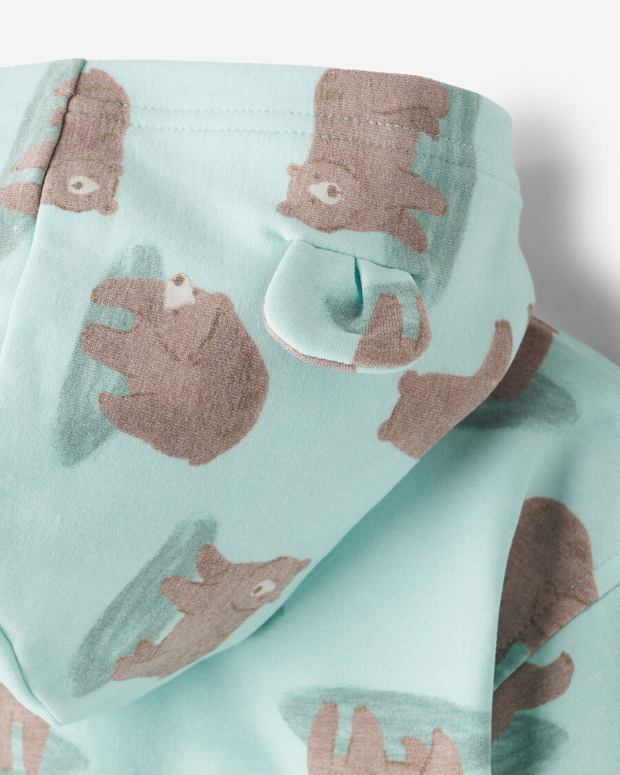 sweat à capuche zippé baby cozy bear
