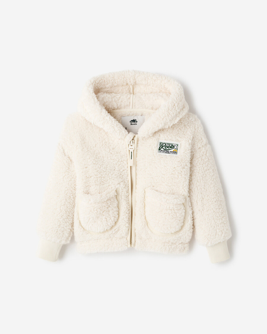 sweat à capuche zippé en polaire baby creekside