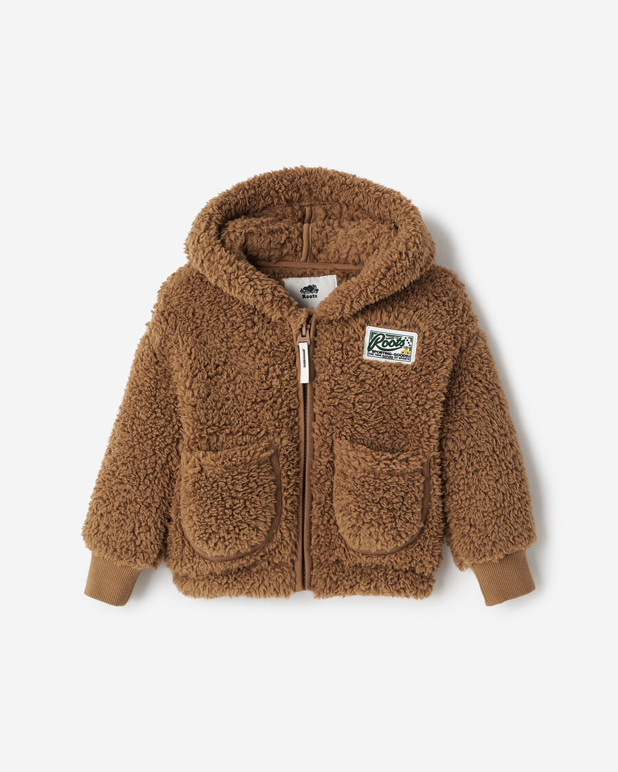 sweat à capuche zippé en polaire baby creekside