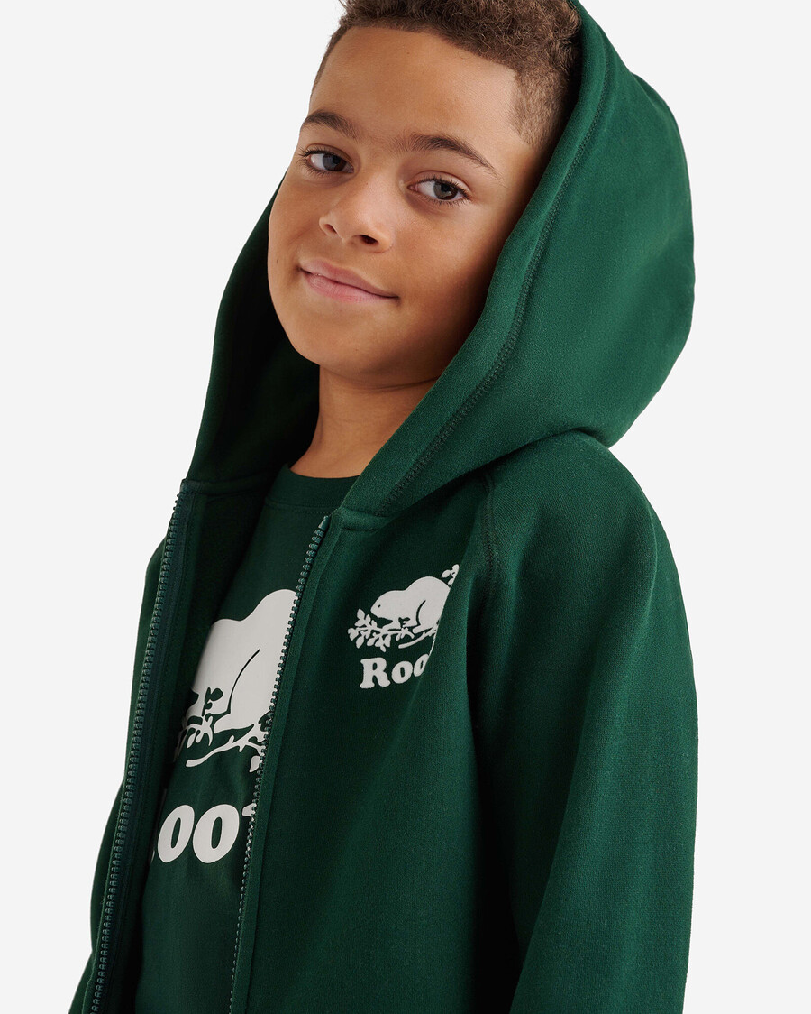 sweat à capuche zippé original bio pour enfants
