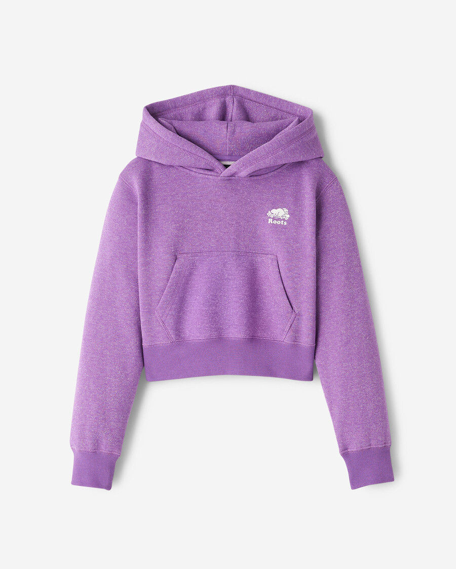 sweat à capuche court cooper sparkle pour filles
