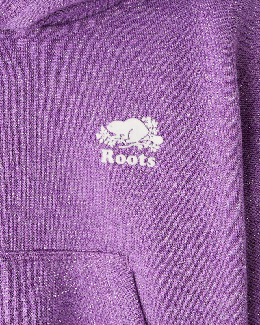 sweat à capuche court cooper sparkle pour filles
