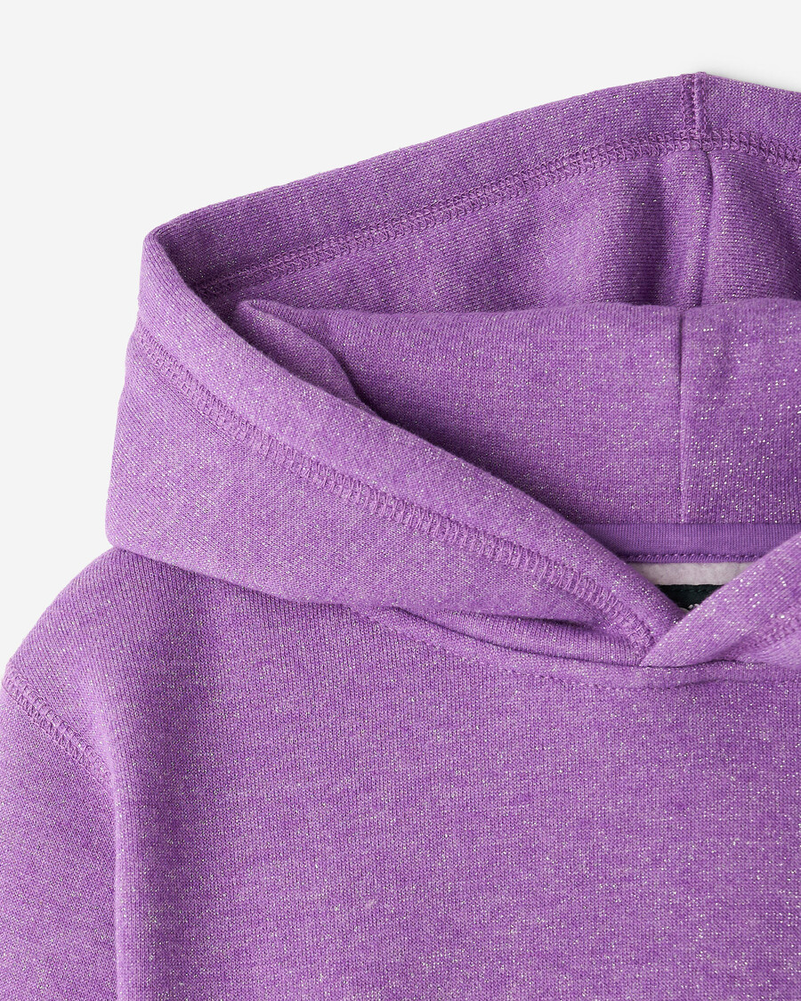 sweat à capuche court cooper sparkle pour filles