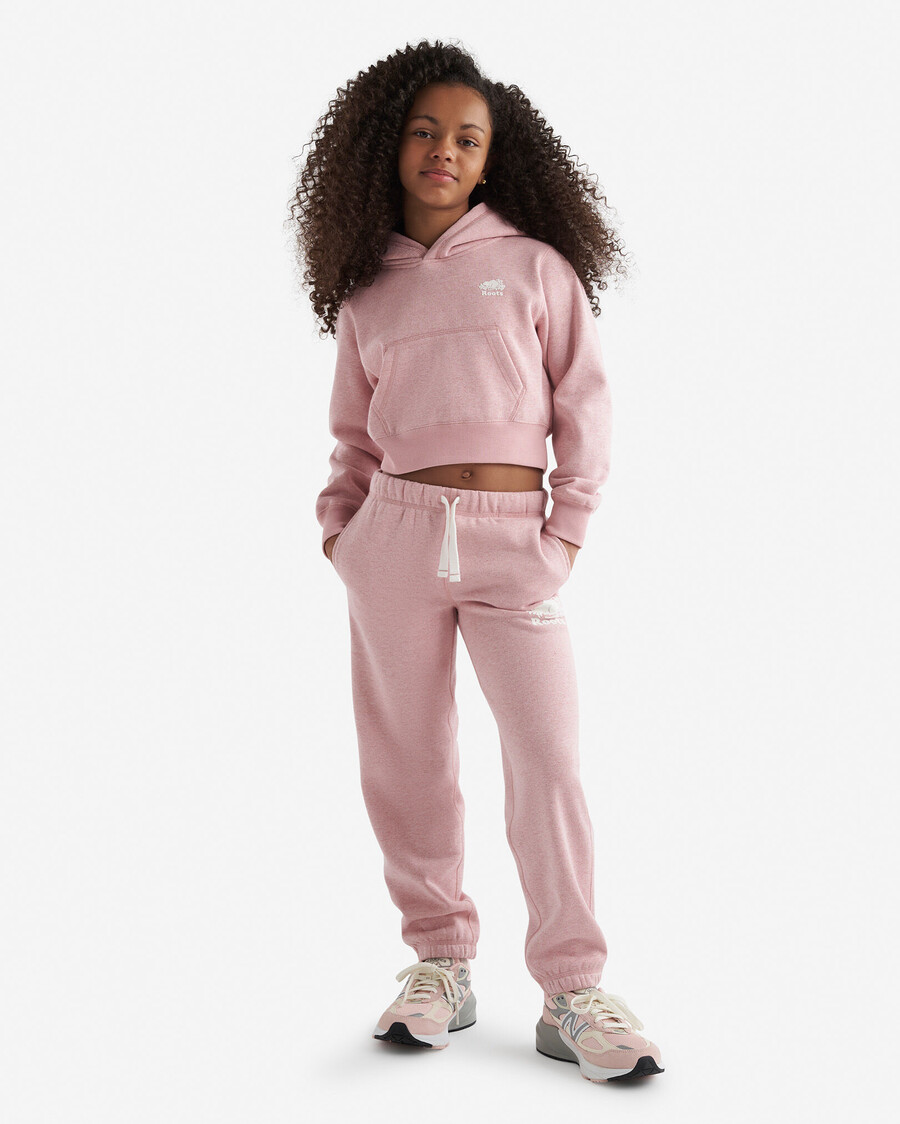 sweat à capuche court cooper sparkle pour filles