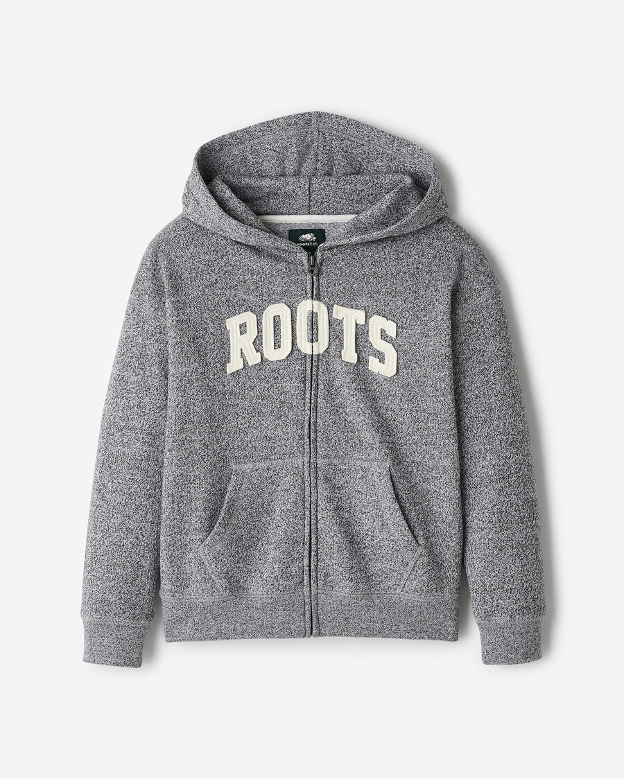 sweat à capuche zippé pour enfants avec application roots