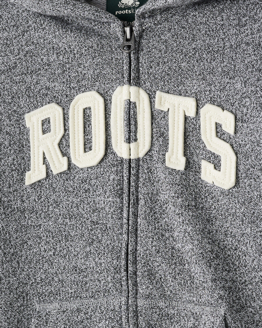 sweat à capuche zippé pour enfants avec application roots