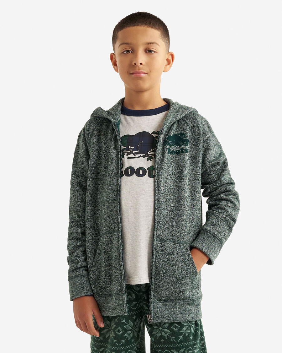 sweat à capuche zippé original bio pour enfants