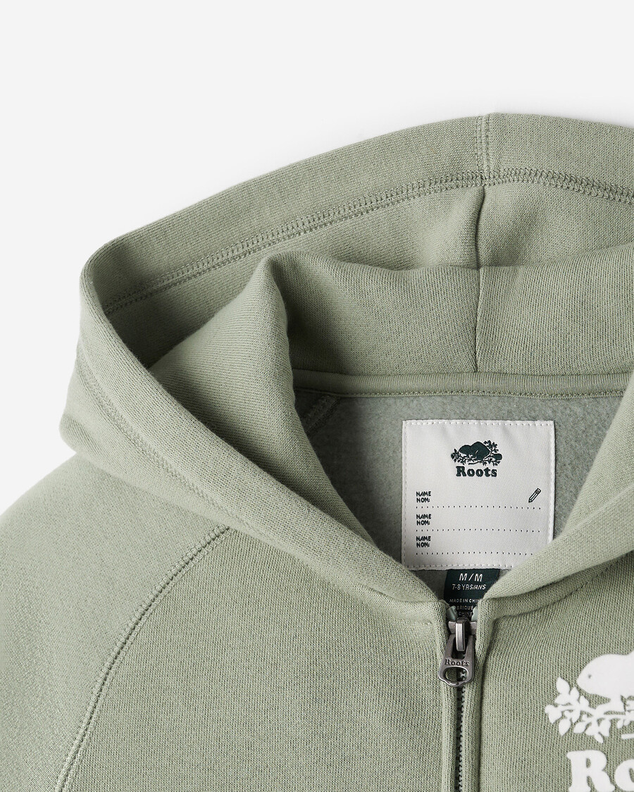 sweat à capuche zippé original bio pour enfants