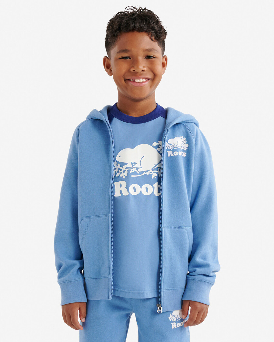 sweat à capuche zippé original bio pour enfants