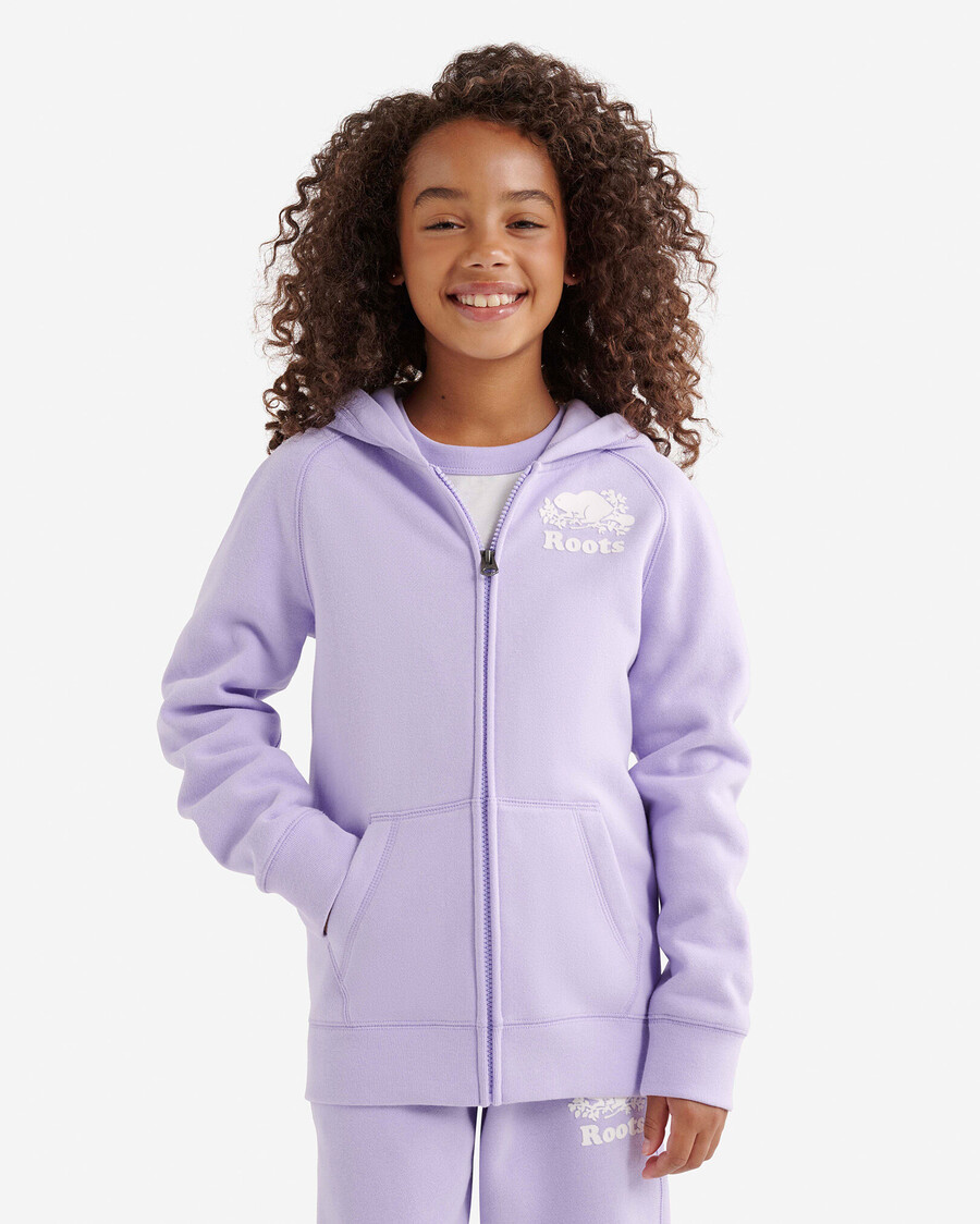 sweat à capuche zippé original bio pour enfants