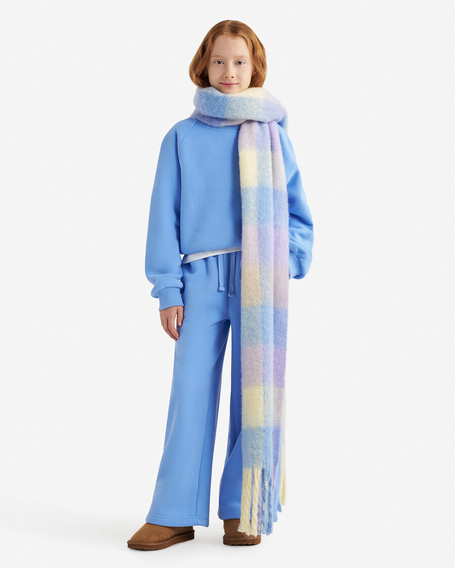 sweat-shirt à col rond pour filles nuage et bulles