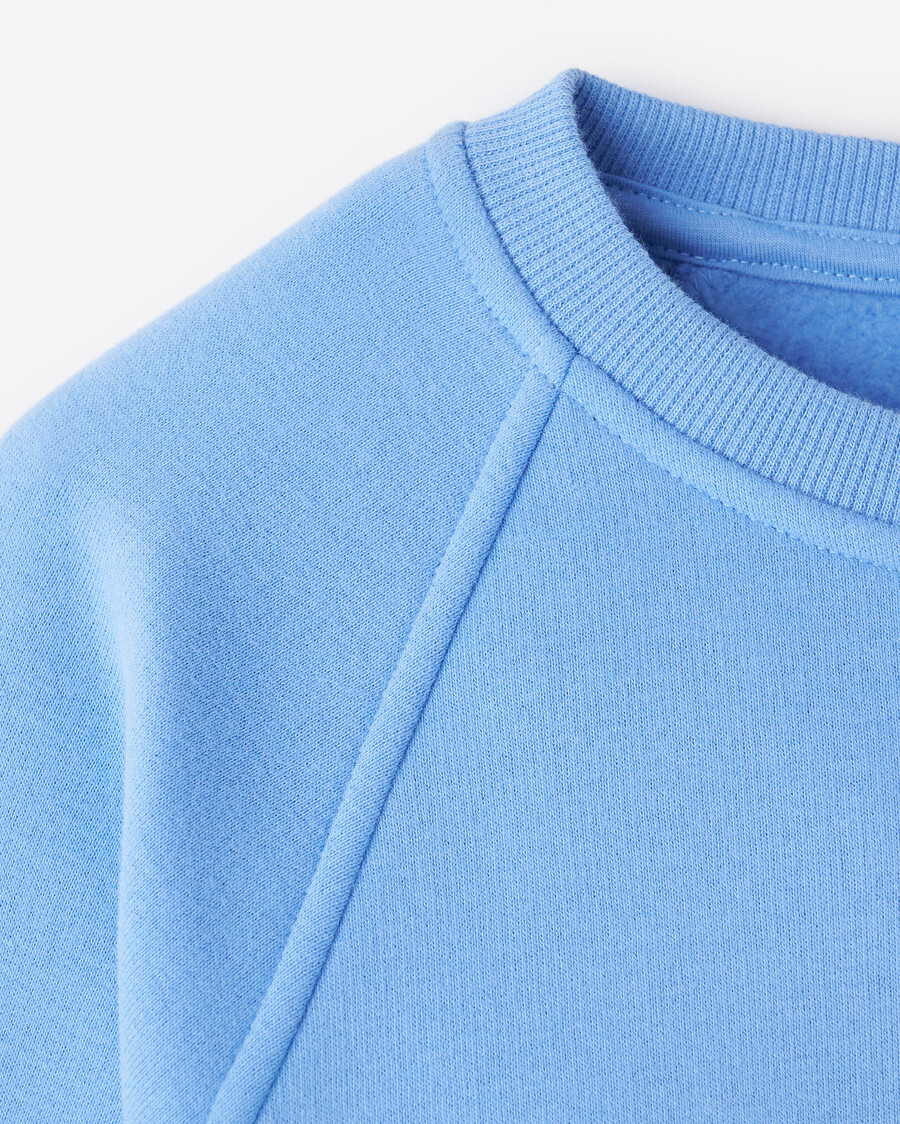 sweat-shirt à col rond pour filles nuage et bulles