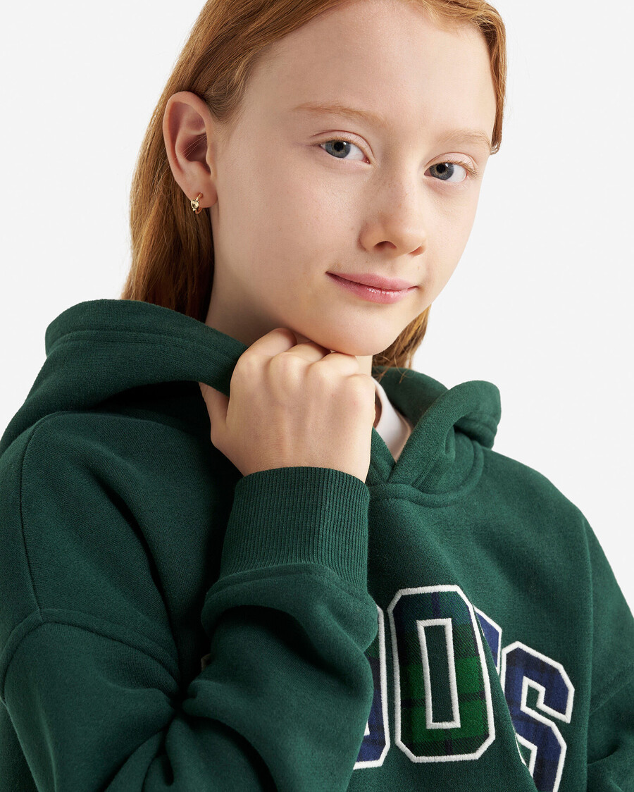 sweat à capuche à carreaux pour enfants