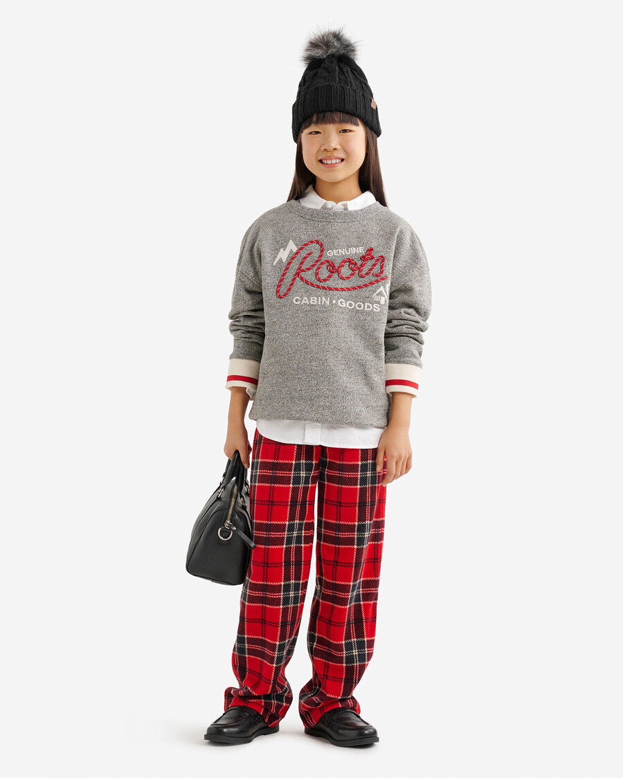sweat-shirt à écusson avec application de corde de cabine pour enfants