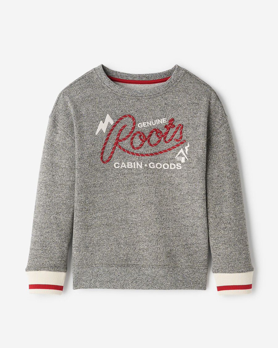 sweat-shirt à écusson avec application de corde de cabine pour enfants