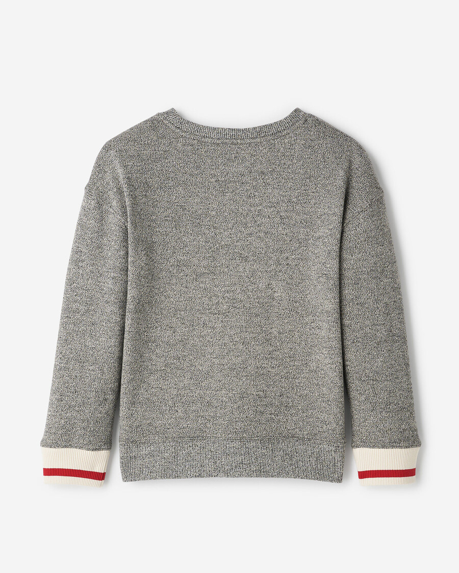 sweat-shirt à écusson avec application de corde de cabine pour enfants