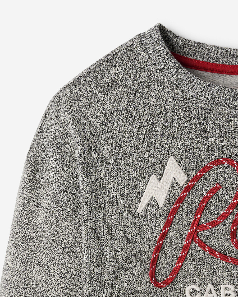 sweat-shirt à écusson avec application de corde de cabine pour enfants