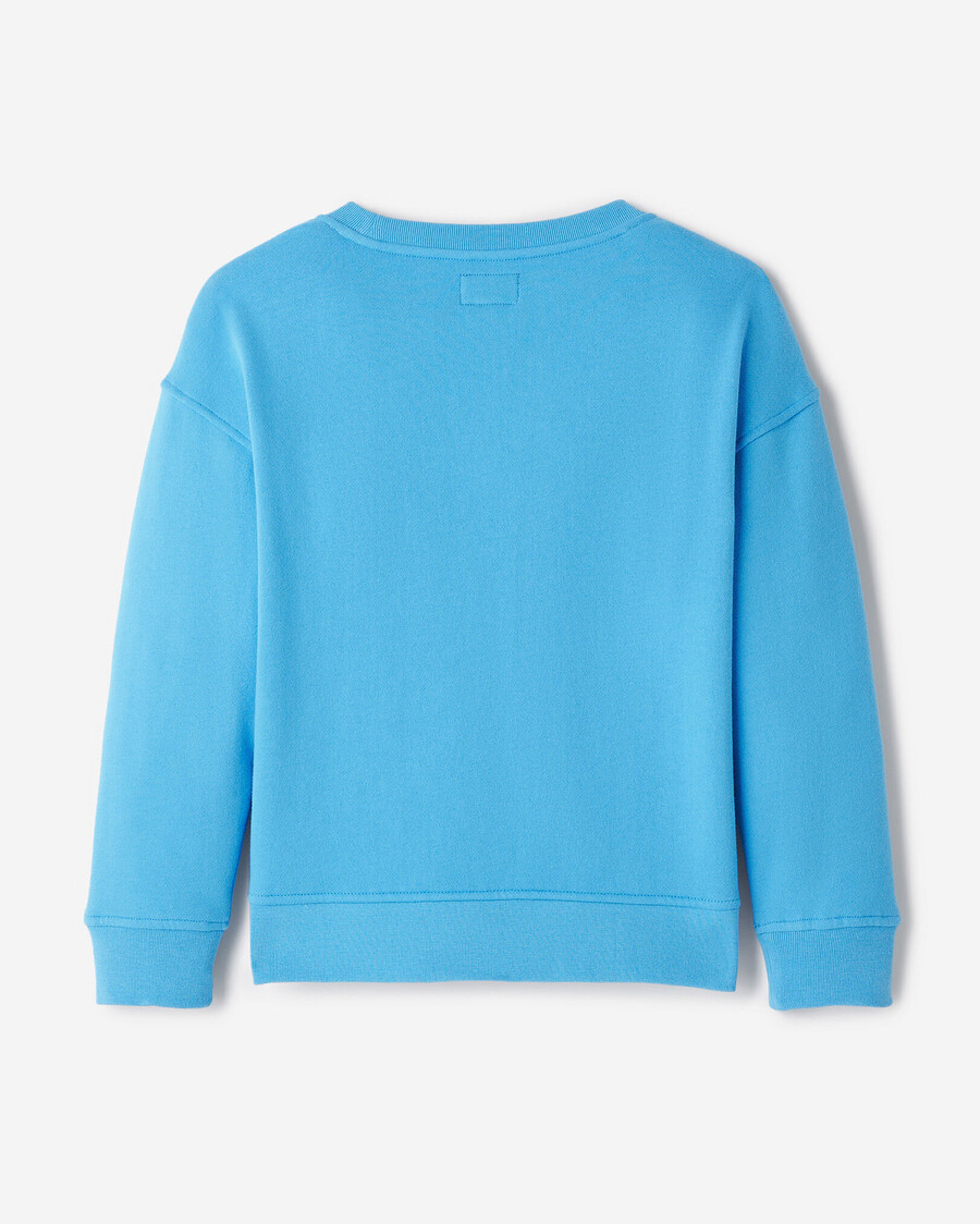 sweat-shirt à col rond pour enfants motif paysage alpin