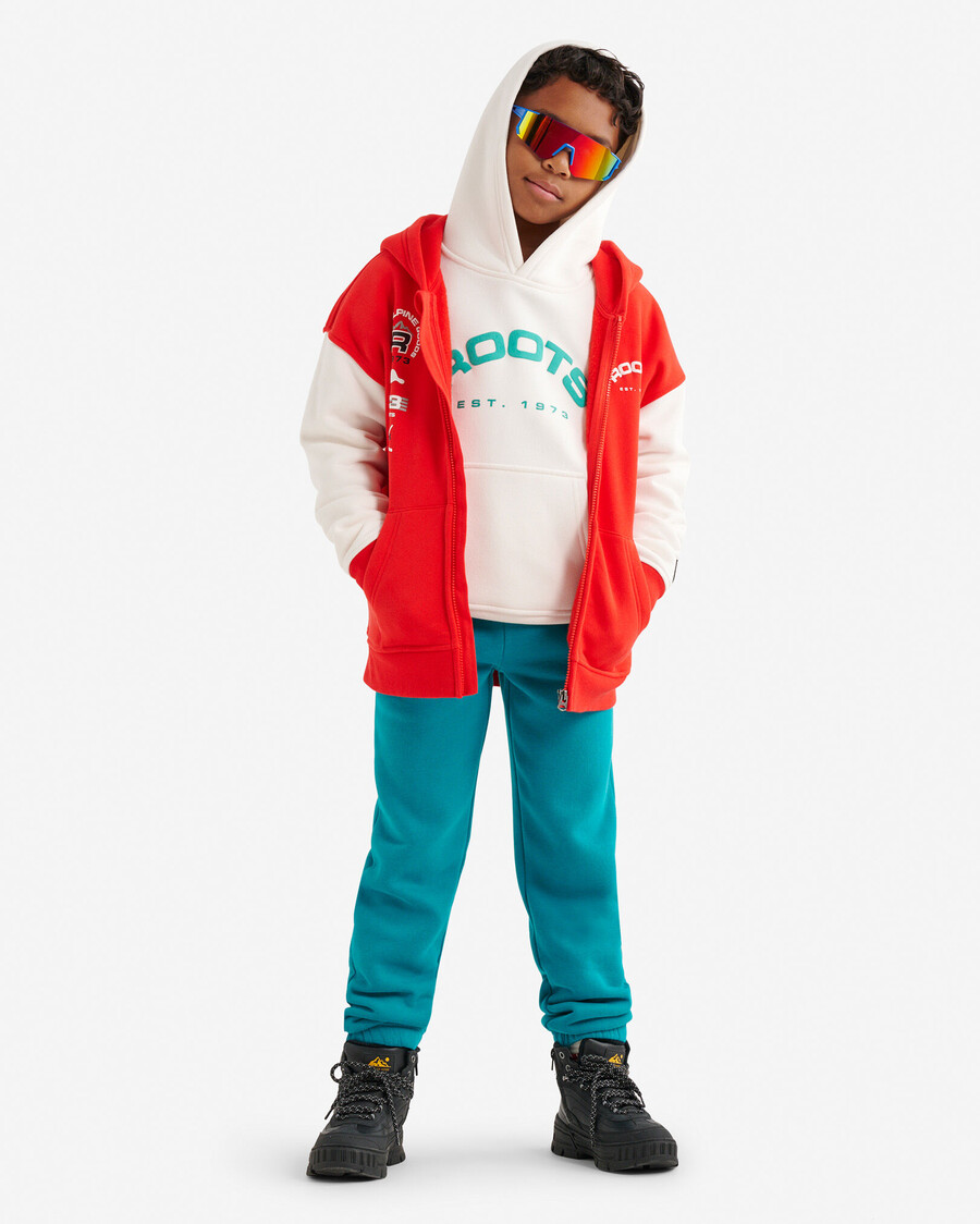 sweat à capuche zippé pour enfants kids alpine goods