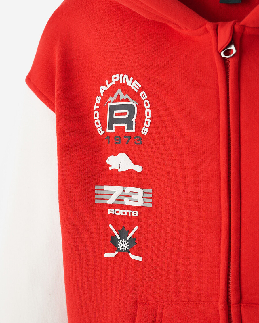 sweat à capuche zippé pour enfants kids alpine goods
