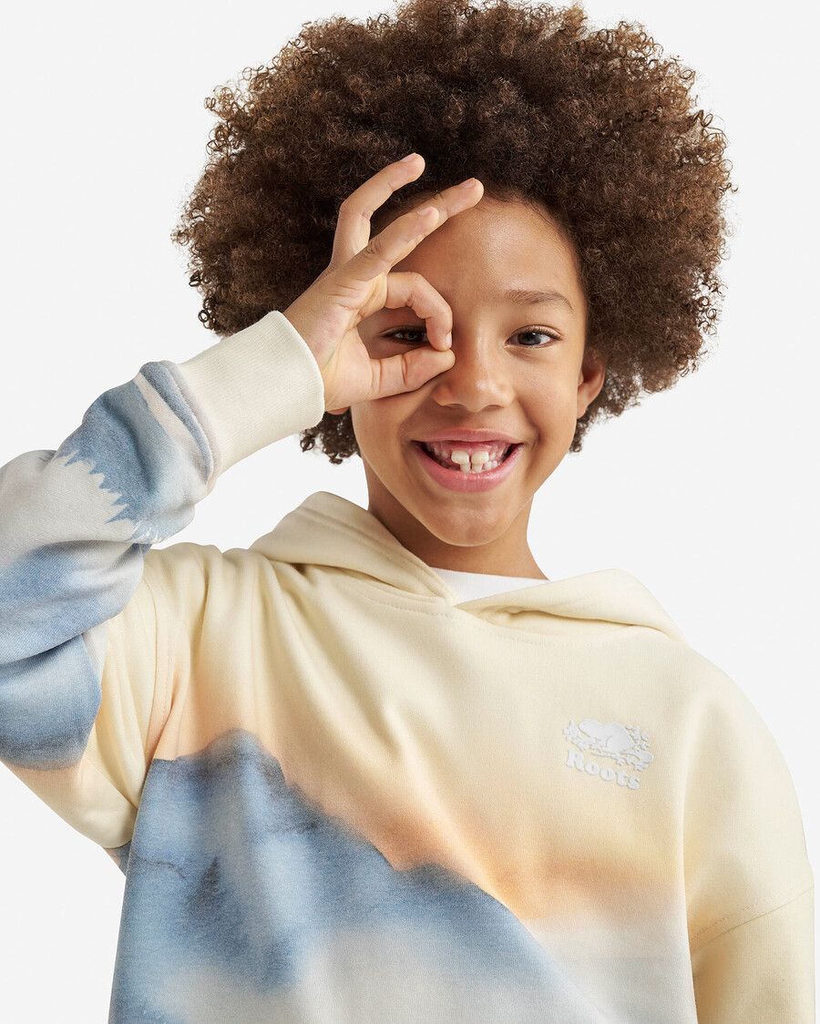 sweat à capuche enfant paysage