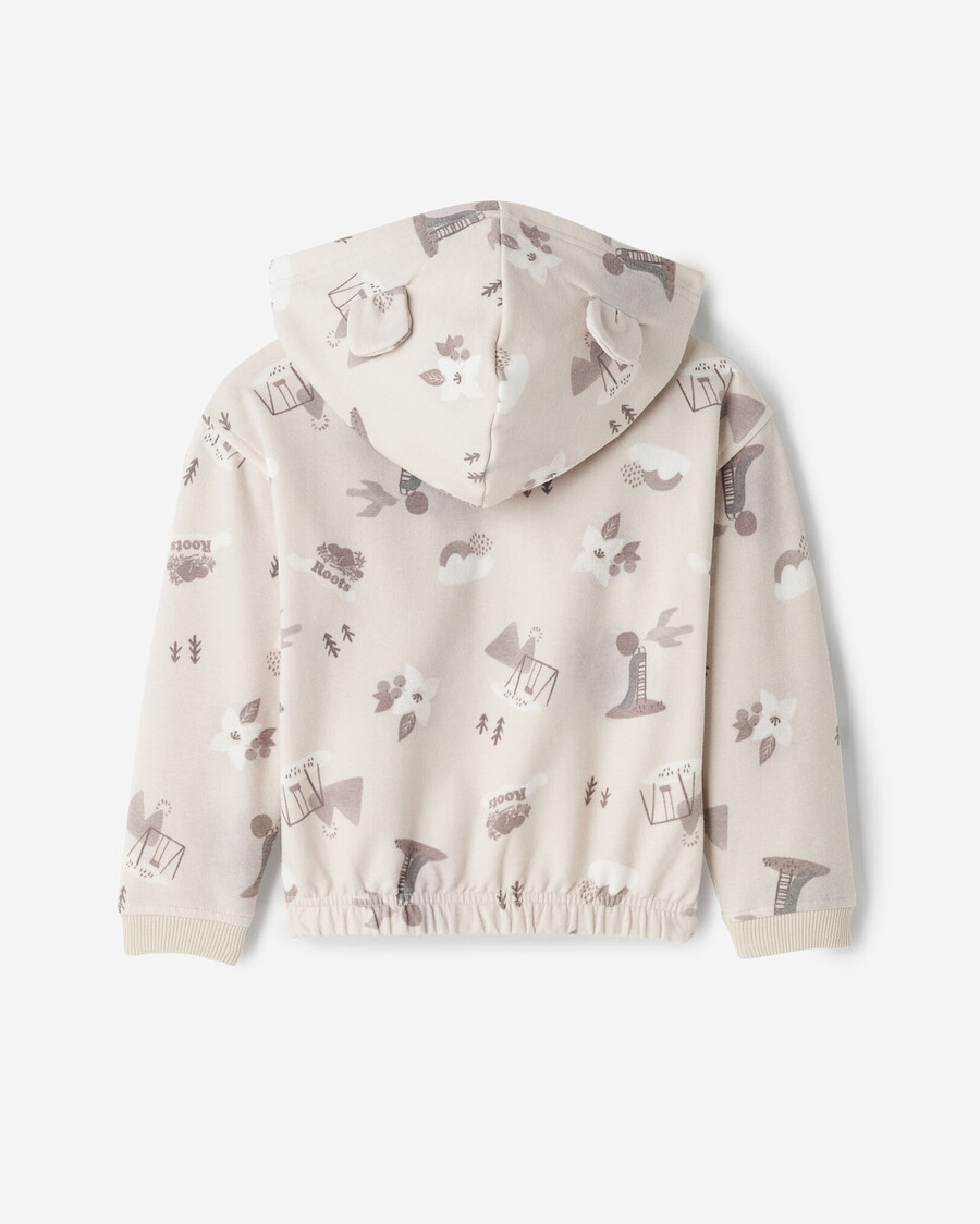 sweat à capuche zippé pour tout-petits sur le thème de laire de jeux naturelle