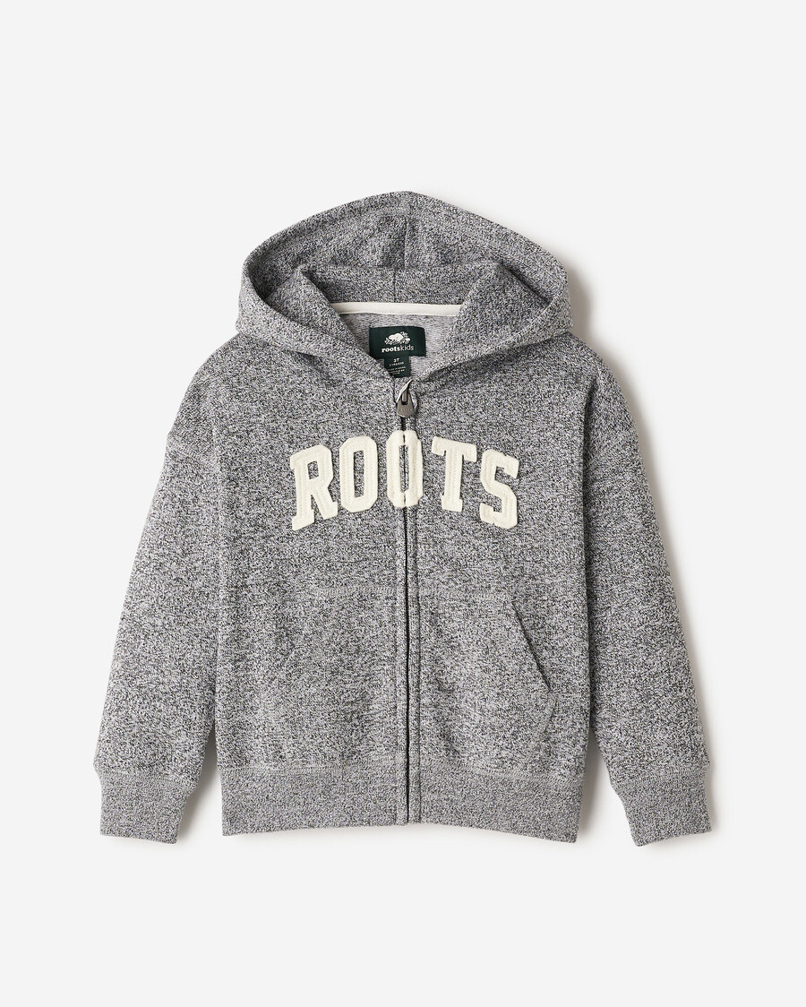 sweat à capuche zippé pour tout-petit avec appliqué roots