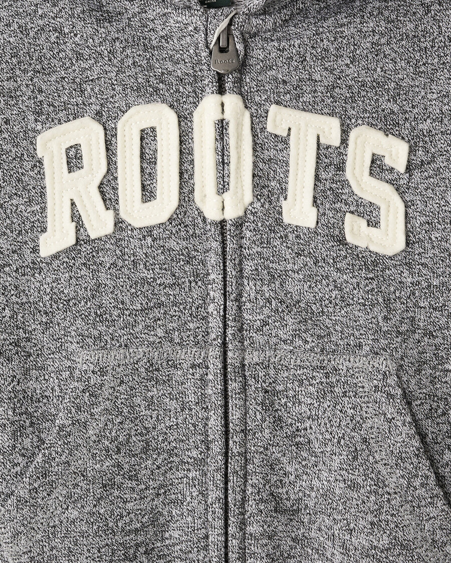 sweat à capuche zippé pour tout-petit avec appliqué roots