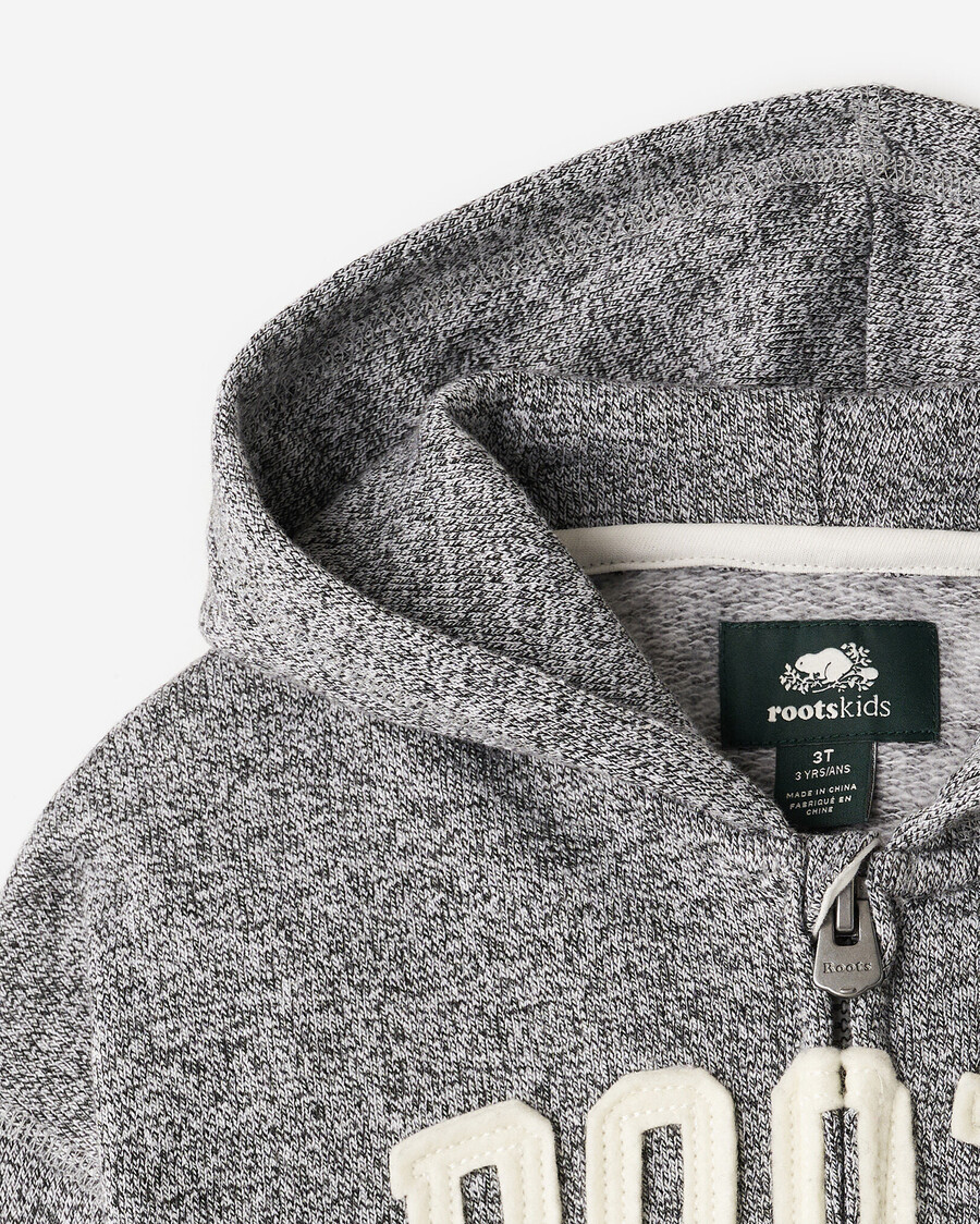 sweat à capuche zippé pour tout-petit avec appliqué roots