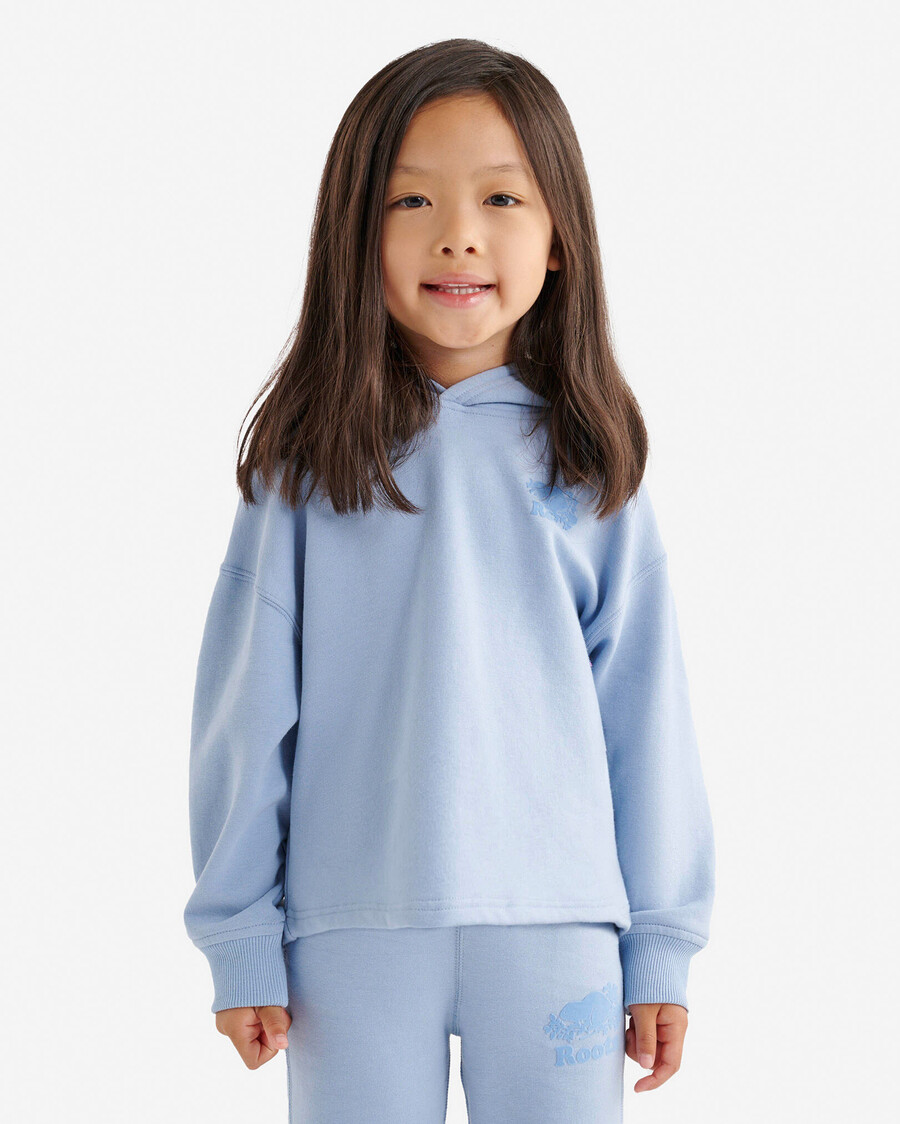 sweat à capuche court cozy cooper pour petites filles