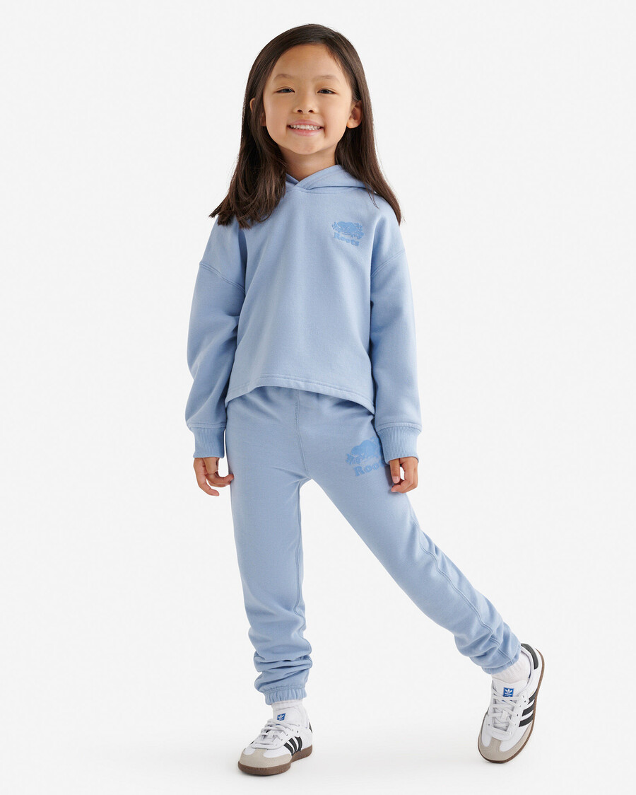 sweat à capuche court cozy cooper pour petites filles