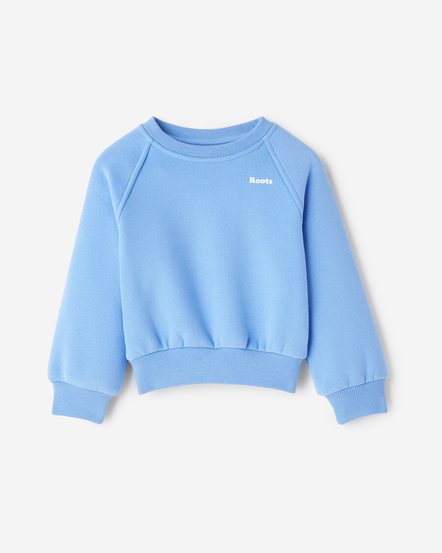 sweat-shirt à col rond nuage pour petites filles