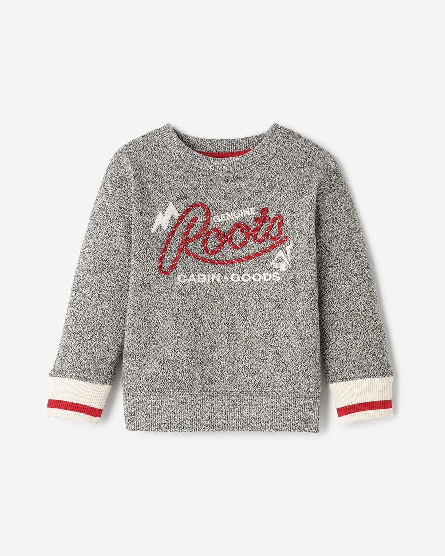 sweat-shirt déquipe à application de corde pour tout-petit