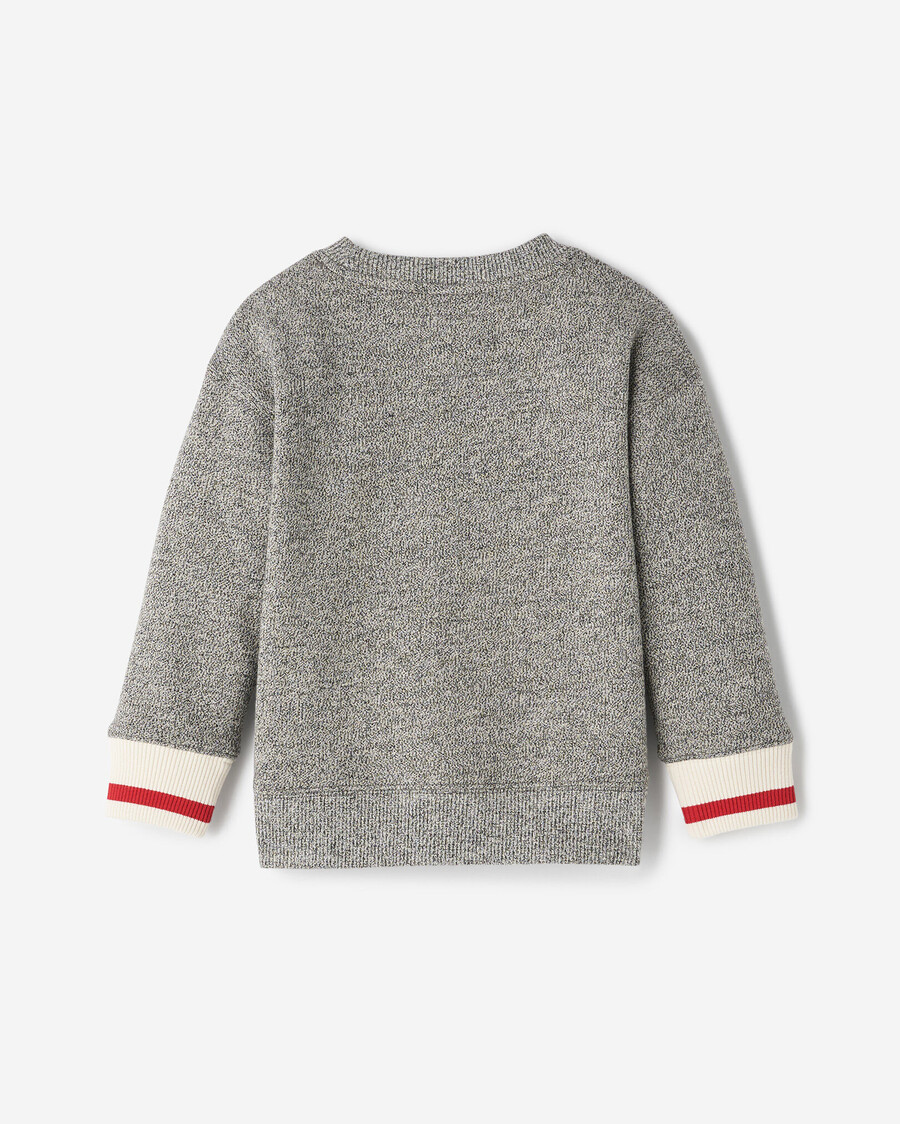sweat-shirt déquipe à application de corde pour tout-petit