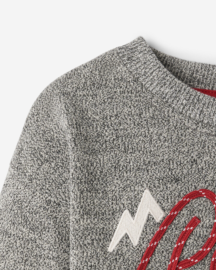 sweat-shirt déquipe à application de corde pour tout-petit
