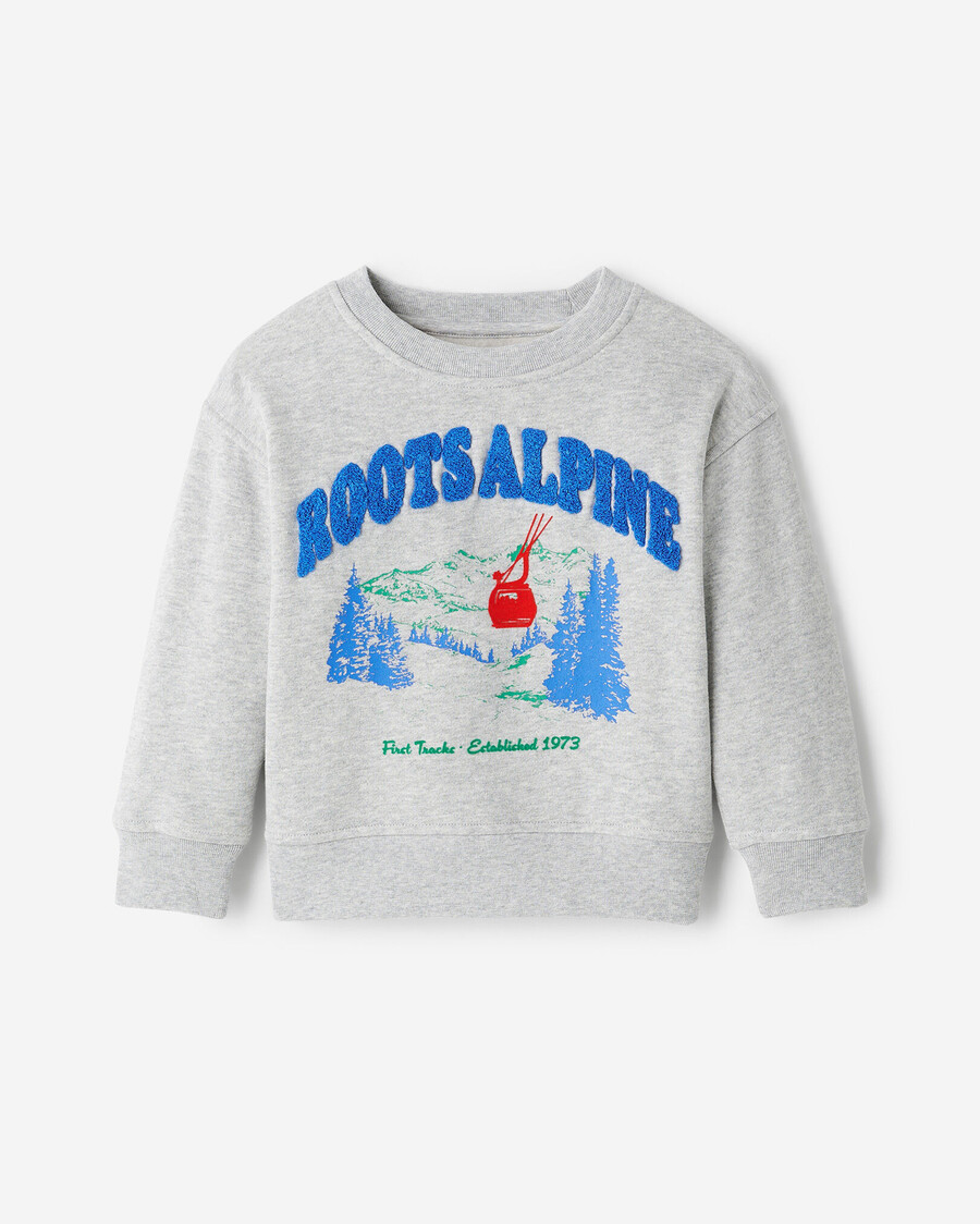 sweat-shirt à col rond pour tout-petit paysage alpin