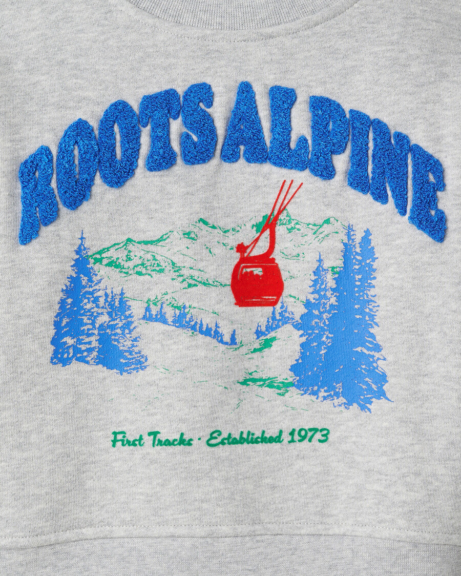 sweat-shirt à col rond pour tout-petit paysage alpin