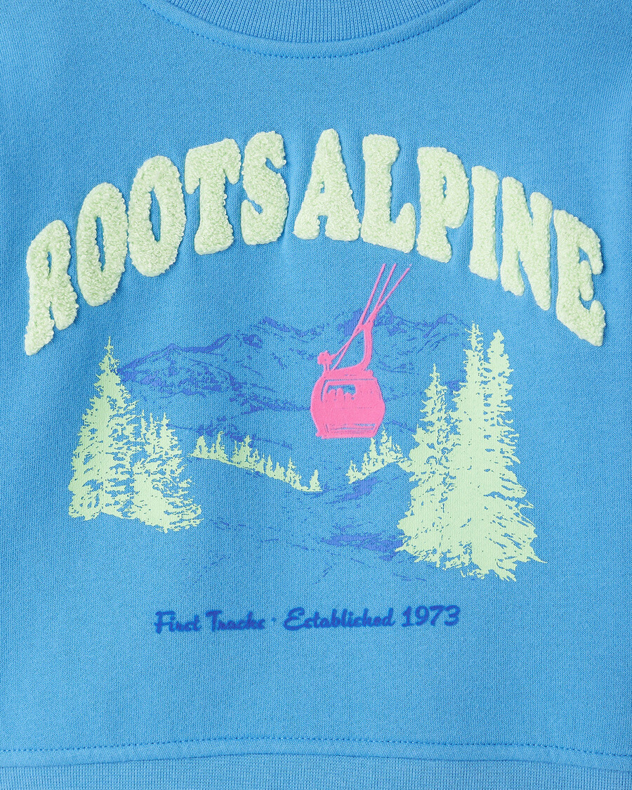 sweat-shirt à col rond pour tout-petit paysage alpin